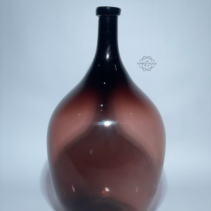 BOTTLE COFFEE BROWN GLASS VASE