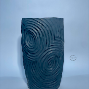 BLACK HANDMADE CERAMIC POT