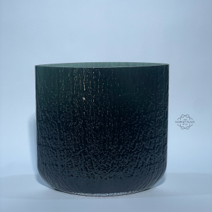 BLACK GLASS VASE