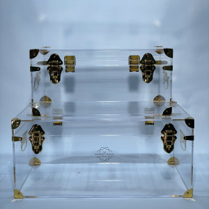 LUX CLEAR ACRYLIC STORAGE TRUNK