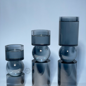 VINTAGE CRYSTAL CANDLE HOLDER